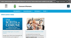 Desktop Screenshot of comune.romeno.tn.it